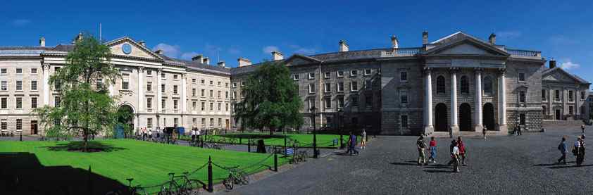Campus of Trinity College Dublin, founded 1592